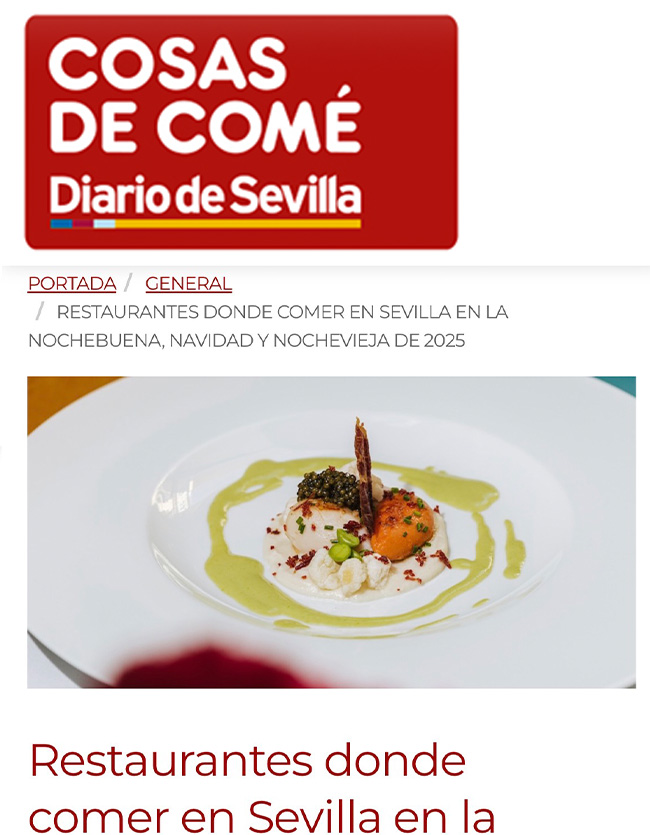 DIARIO DE SEVILLA - COSAS DE COMÉ