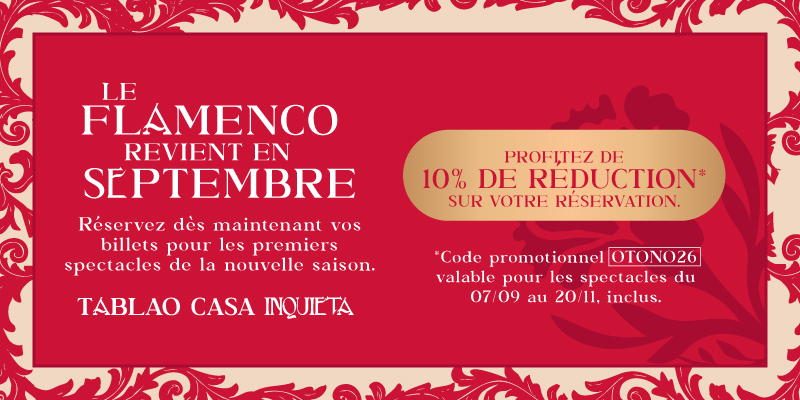 Le flamenco revient en septembre à Casa Inquieta