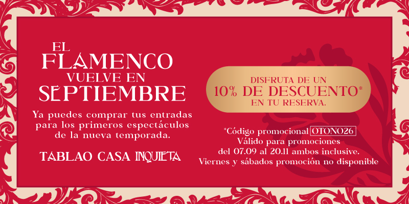 El flamenco vuelve en septiembre en Casa Inquieta